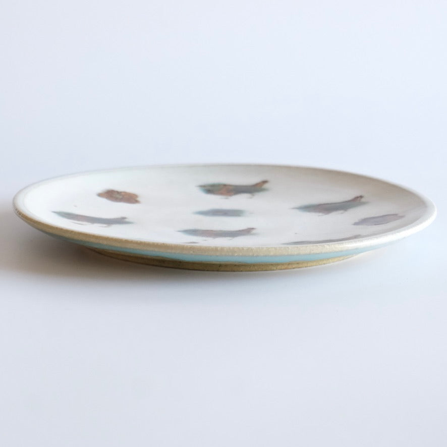 小鳥皿 / ホワイト(22.5cm)