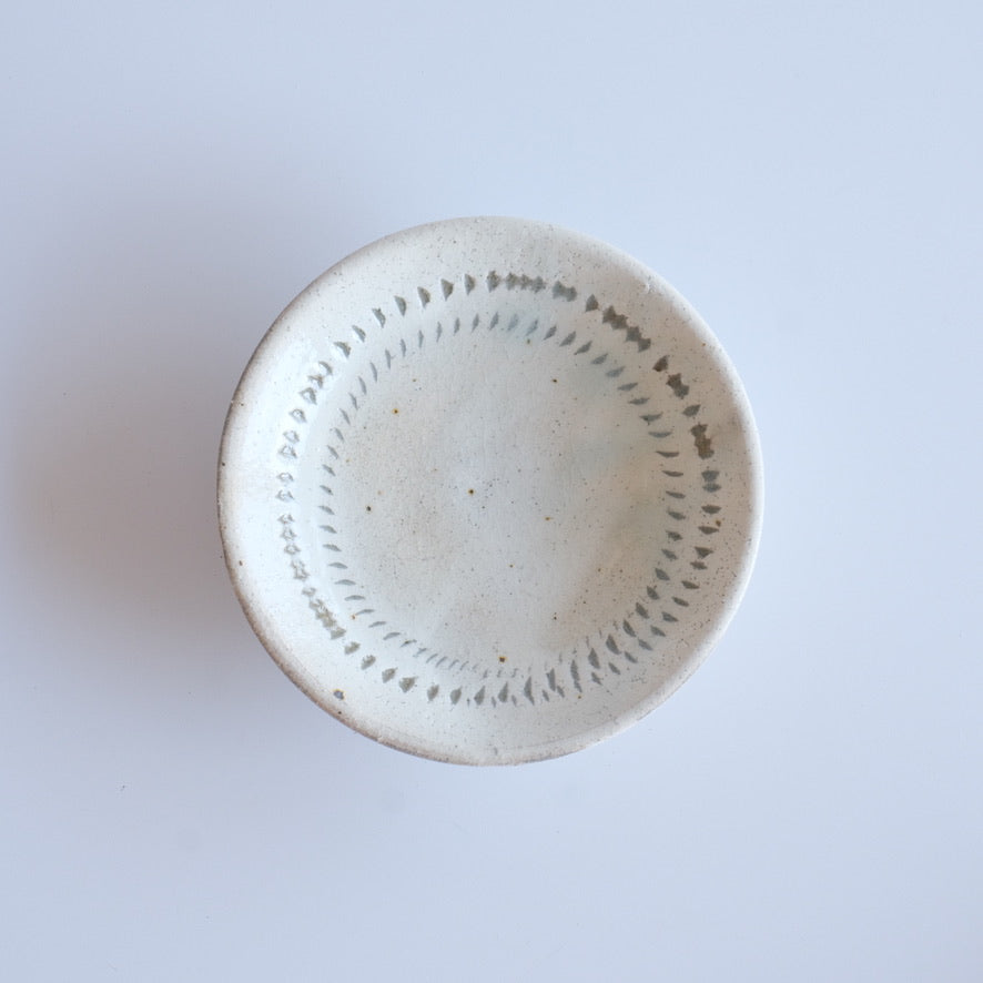 粉引 飛鉋 小皿