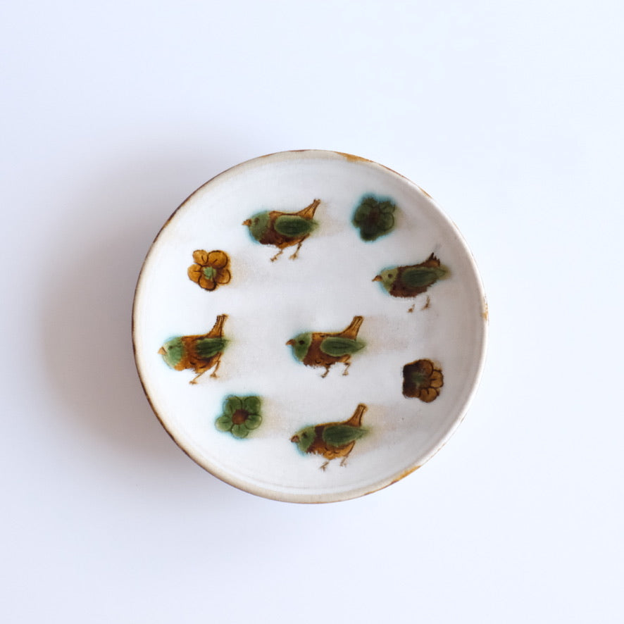 小鳥皿 / ホワイト（19cm）