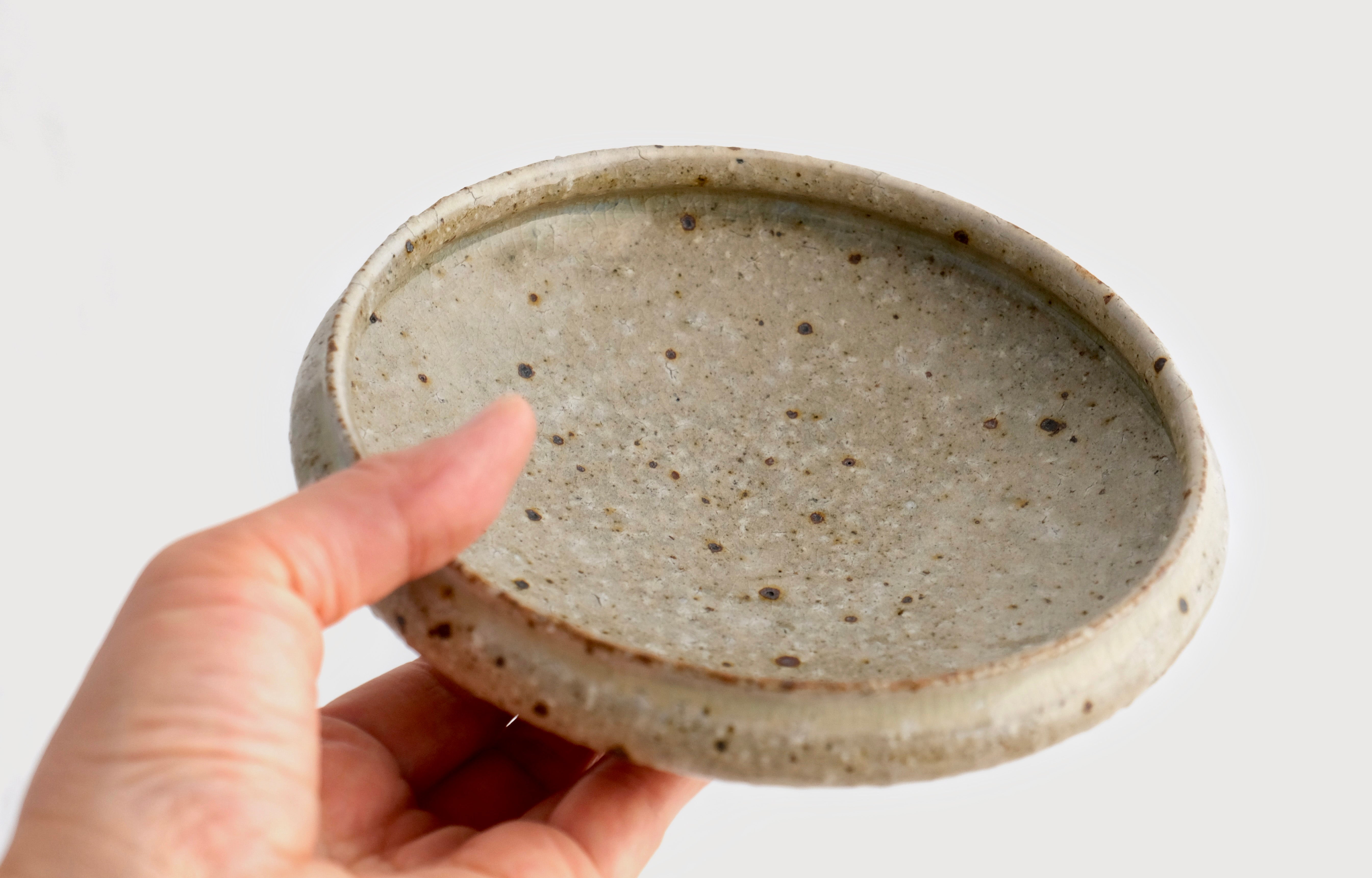灰釉｜丸縁鉢｜小鉢｜小皿｜5寸｜15cm｜益子｜中村哲雄｜Tetsuo